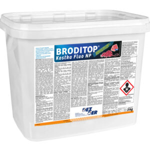 Broditop kostka woskowa Fluo NP 10 g – 3 kg trutka na myszy i szczury